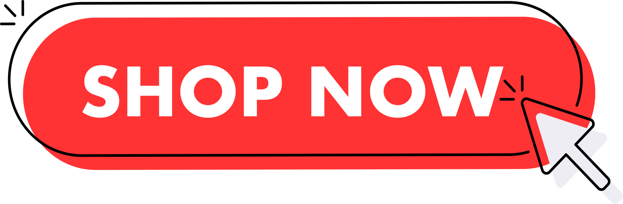 Set of shop now button. Hand pointer clicking. Shop now web buttons